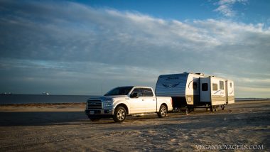 Our rig on the beach