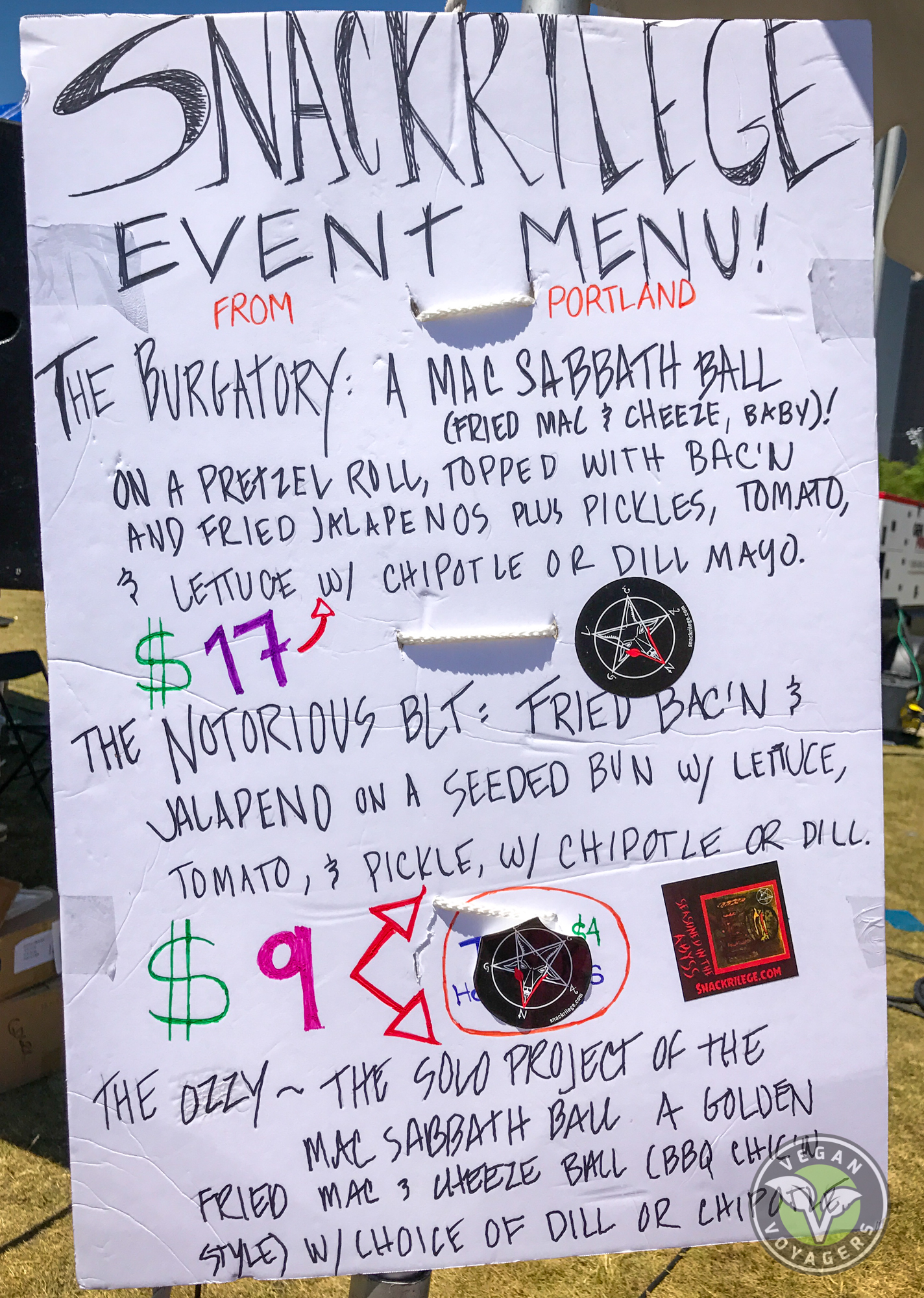 chicagovegandrinkfestsnackrilegesign2 Vegan Voyagers