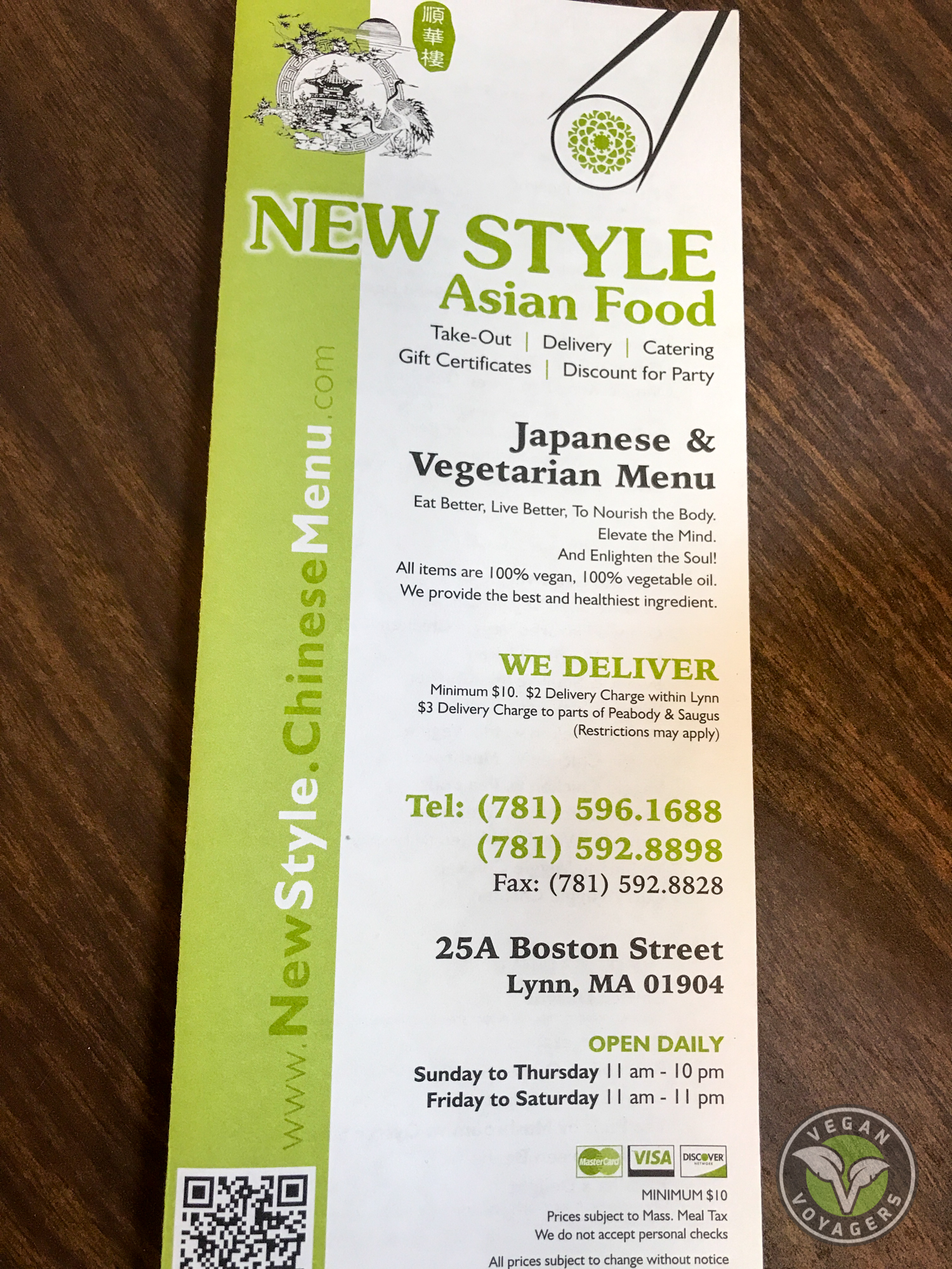 New Style Asian Food Lynn Massachusetts Vegan Voyagers